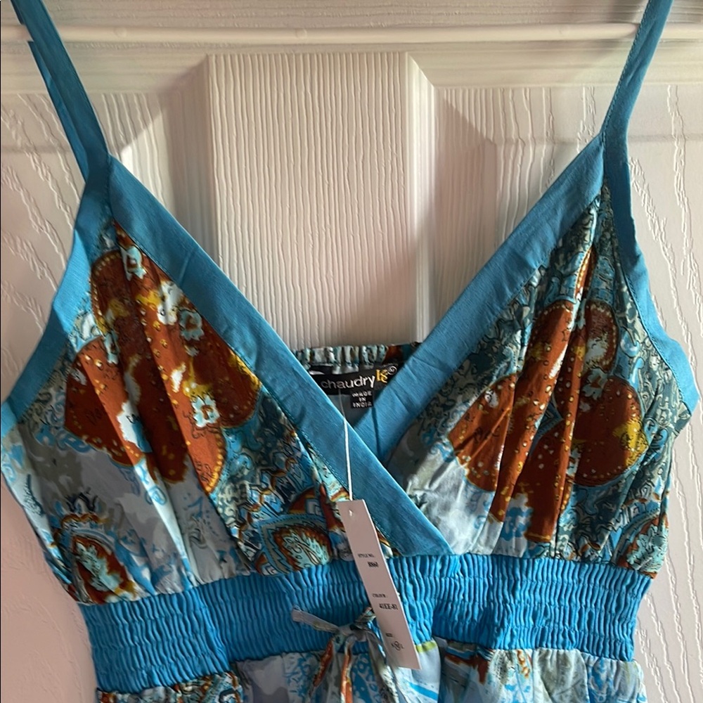 Chaudhary Blue and Brown Dress